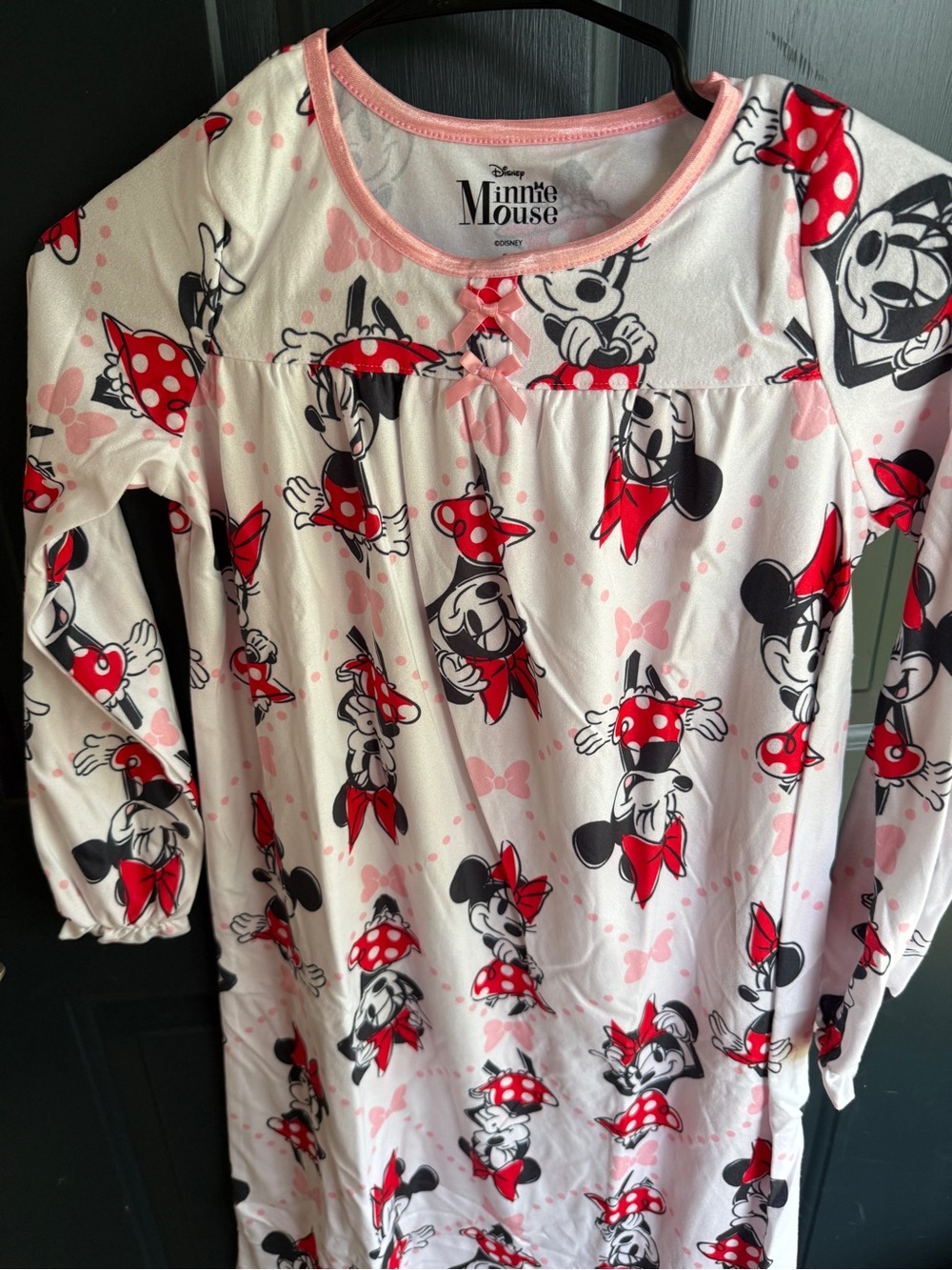 Disney Minnie Mouse Pink & Red Kids Nightgown